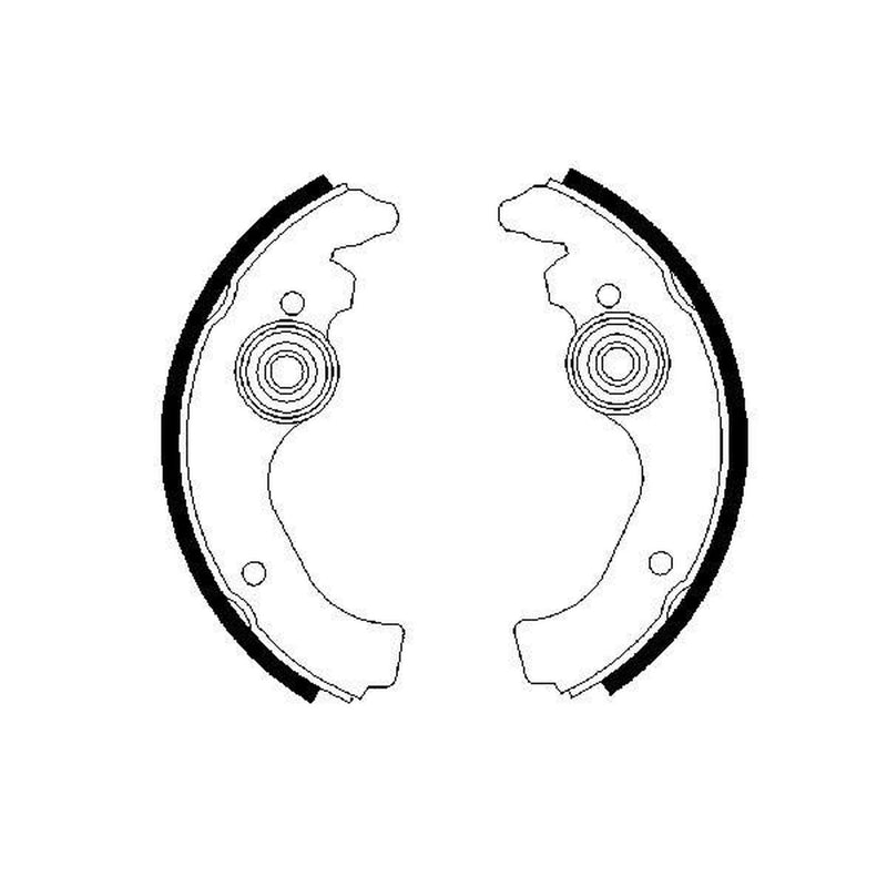 Bosch Brake Shoe Set Axle Kit 0 986 487 271