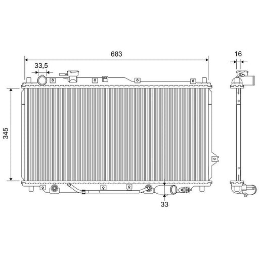 Valeo Engine Radiator 734265
