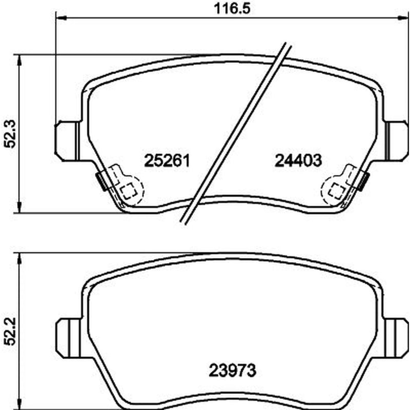 Mintex Front Brake Pad Set MDB3186