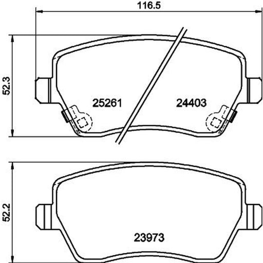 DON Front Brake Pad Set PCP1333