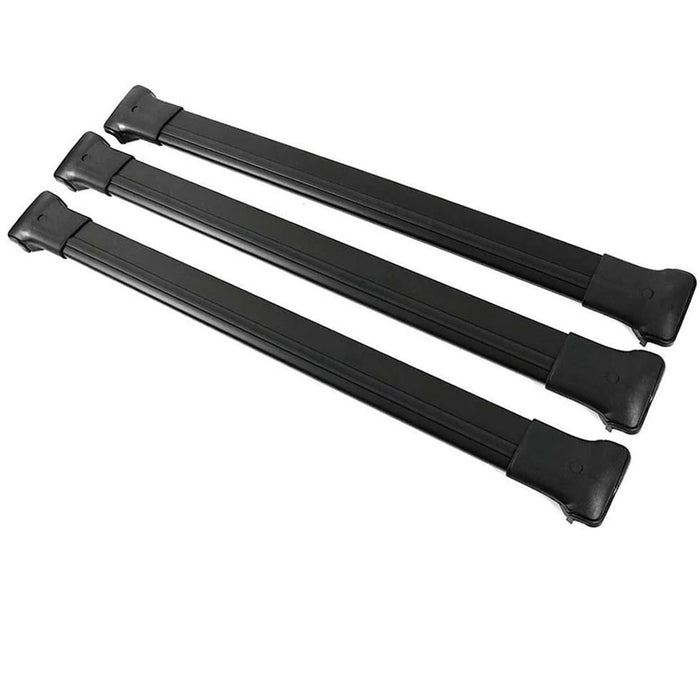 Omtec 3x Roof Bars Rack Aluminium Black fits Fiat Ducato - VAN X250 - (2006 - ) - Omtec - Van Life Living