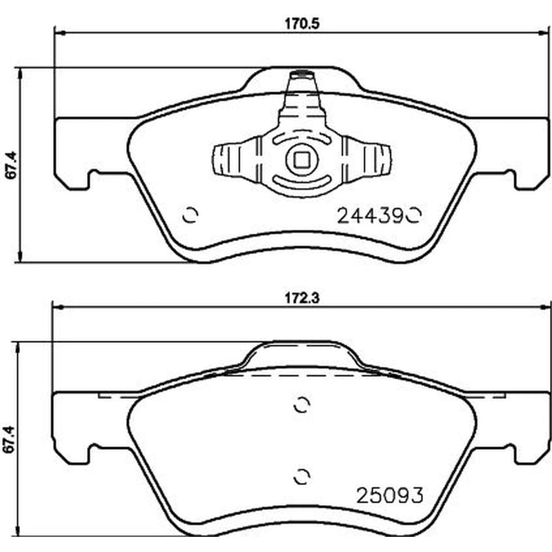 Mintex Front Brake Pad Set MDB2626