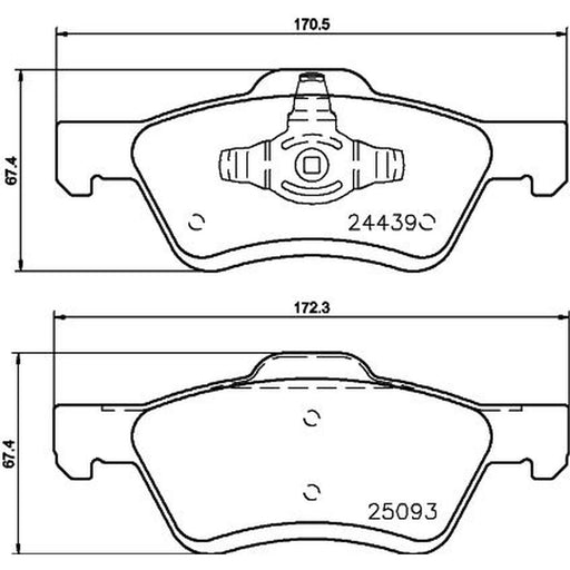 Mintex Front Brake Pad Set MDB2626