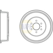 NAPA Brake Drum Assembly Rear NDR1021