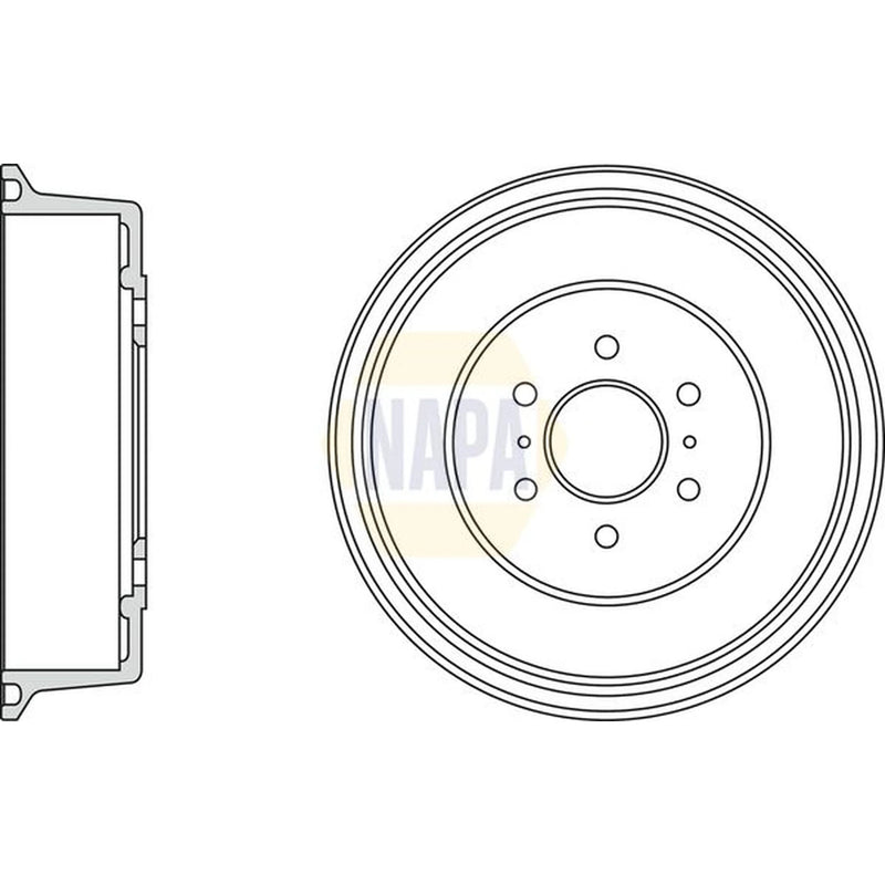 NAPA Brake Drum Assembly Rear NDR1021