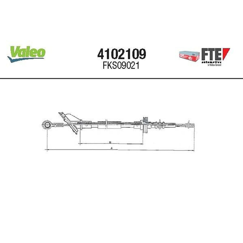 Valeo Clutch Control Cable Pull 4102109