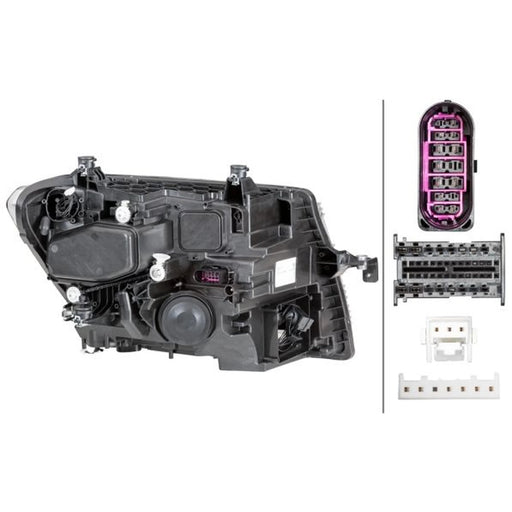 Hella Headlight Headlamp H21W Left 1EX 012 830-091