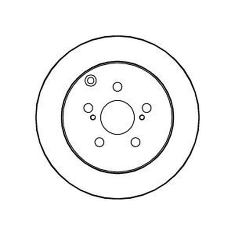 Abtex 2 x Solid Rear Brake Discs BD1190S-x2