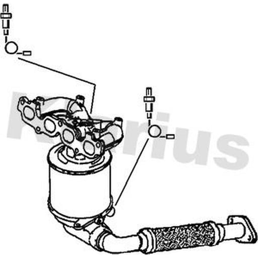 Klarius Catalyst Type Approved With Pipe Front 322232