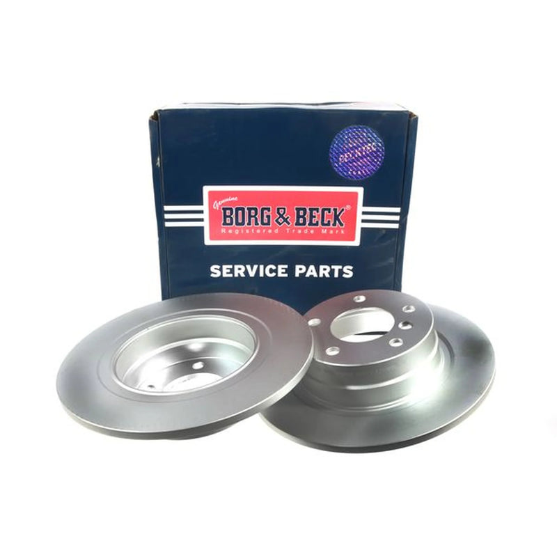 Borg & Beck 2 x Solid Rear Brake Discs BBD4466-x2