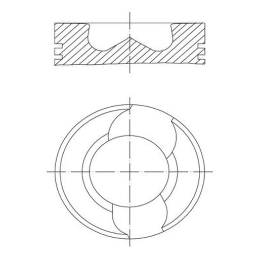 Mahle Piston Cylinder Bore = 120mm 037 PI 00109 000