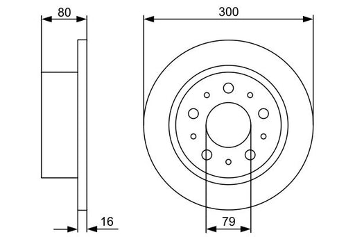 Bosch 0986479317 Brake Disc