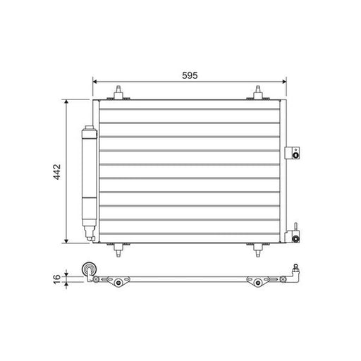 Valeo Air Conditioning Condenser 817579