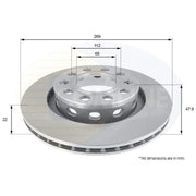 Comline 2 x Vented Rear Brake Discs ADC2611V