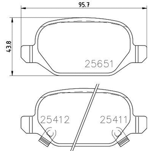 Mintex Rear Brake Pad Set MDB3332