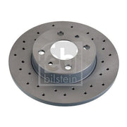 Febi 2 x Solid Rear Brake Discs 107724-x2