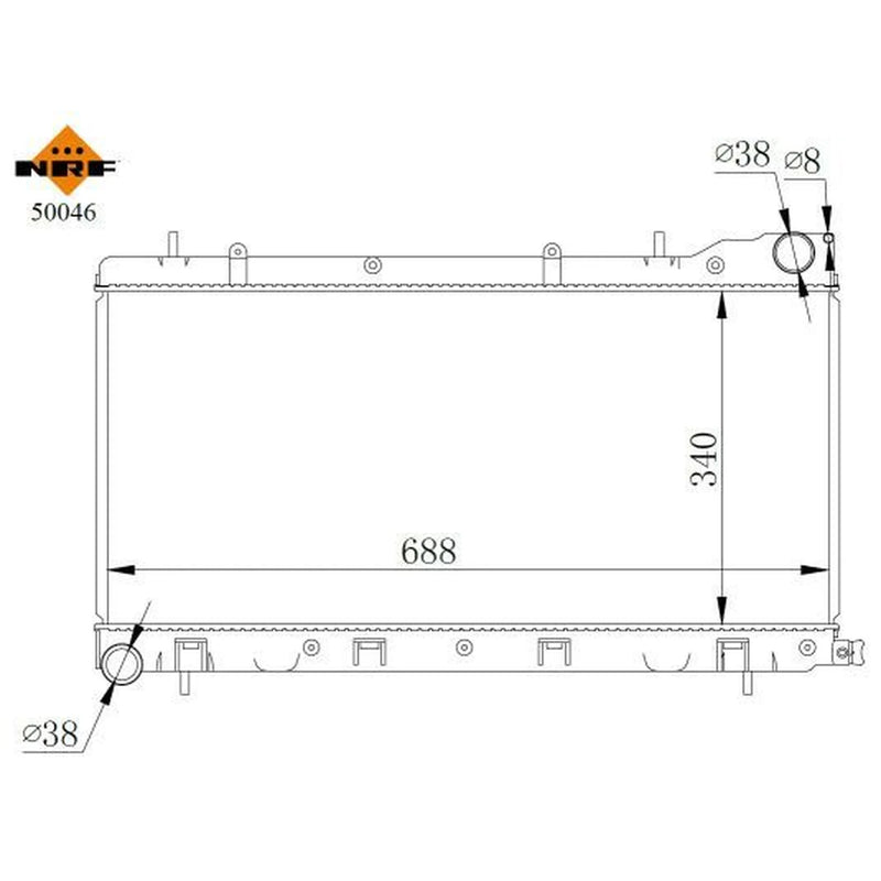 NRF Engine Radiator 50046