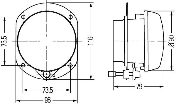Hella Front Fog Light 1N0 008 582-017