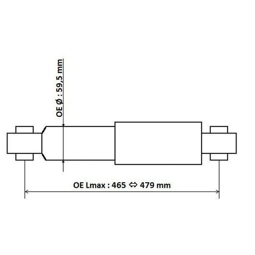 KYB Shock Absorber Damper Strut Rear 3450023