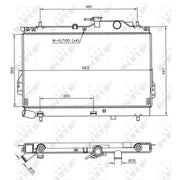 NRF Engine Radiator 53364