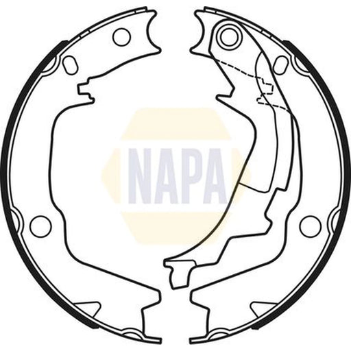 NAPA Parking Brake Shoe Set NBS5046