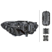 Hella Headlight Headlamp PY21W Left 1ZS 010 741-651