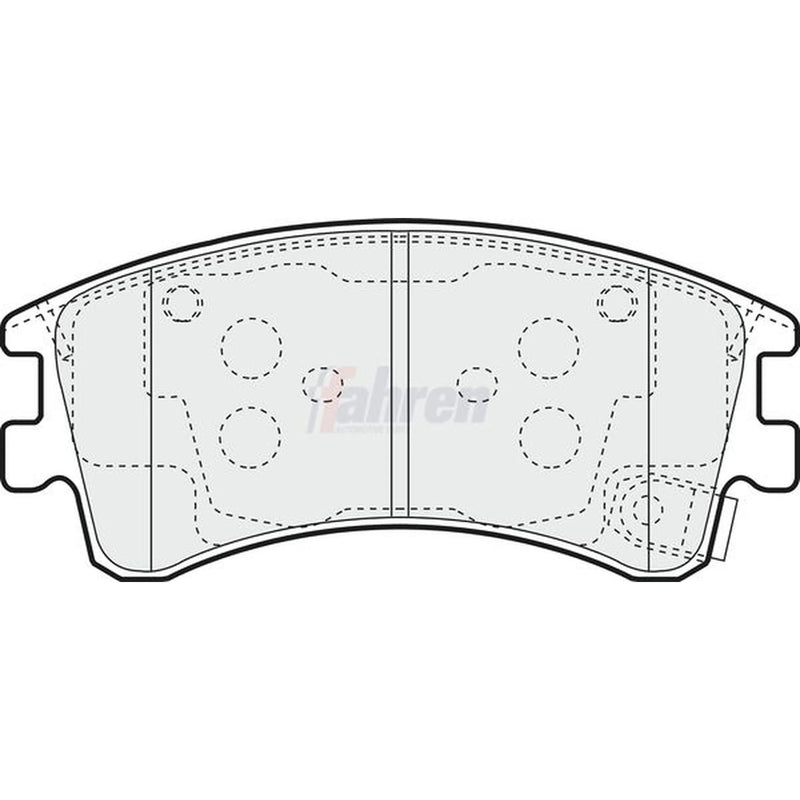 Fahren Front Brake Pad Set fits Mazda 6 2002-2007 2.0 2.3 3.0