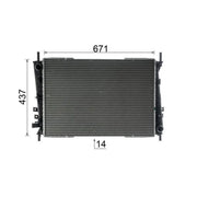 Mahle Engine Radiator CR 1607 000P