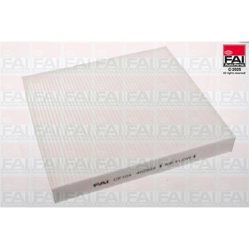 FAI Cabin Air Filter (Pollen Filter) CF104