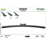 Valeo Passenger Side Wiper Blades 583930
