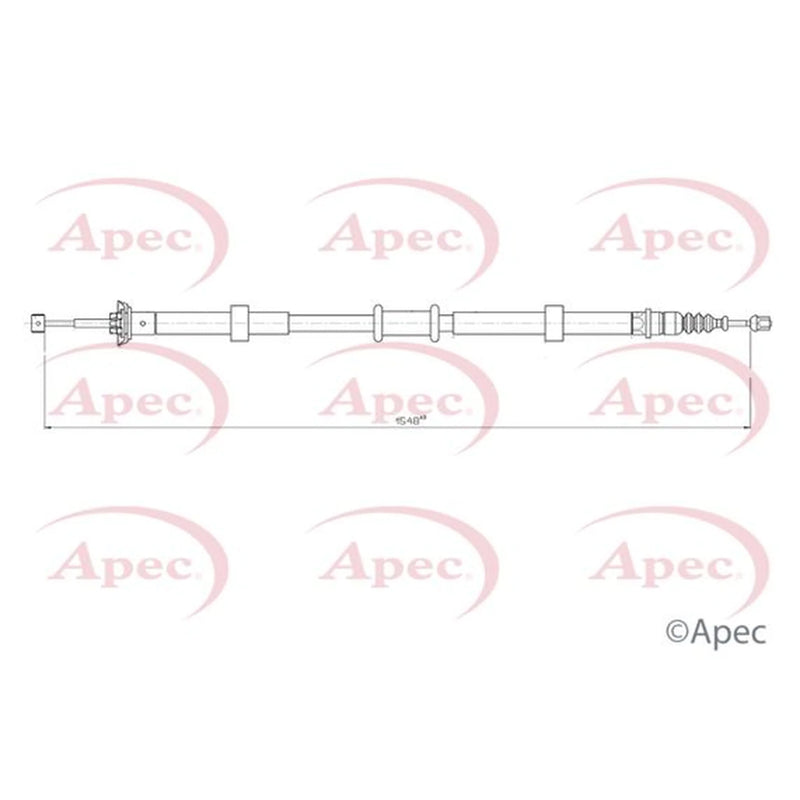 Apec Handbrake Cable Left Rear CAB1759