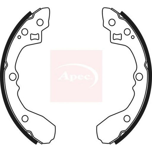 Apec Brake Shoe Set Axle Kit SHU789