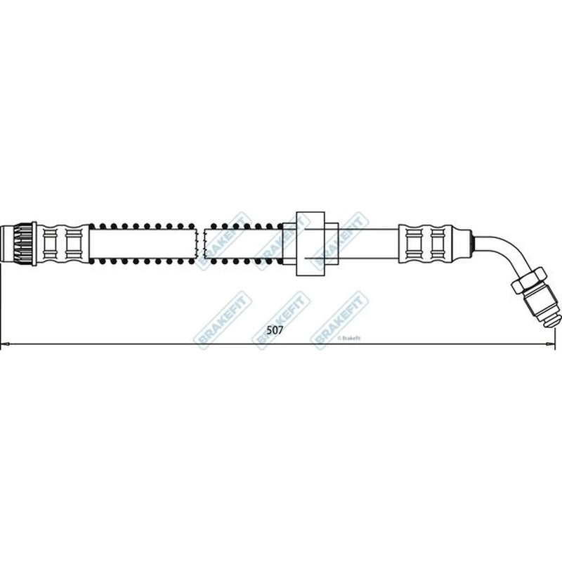 Apec Brake Hydraulic Hose Line Front Right BHO4205