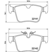 Mintex Rear Brake Pad Set MDB4101