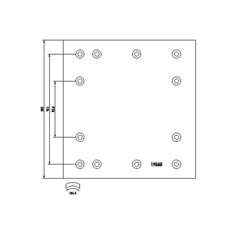 DON Don Cv Brake Lining Set RW121S7329