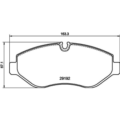 Mintex Front Brake Pad Set MDB4312