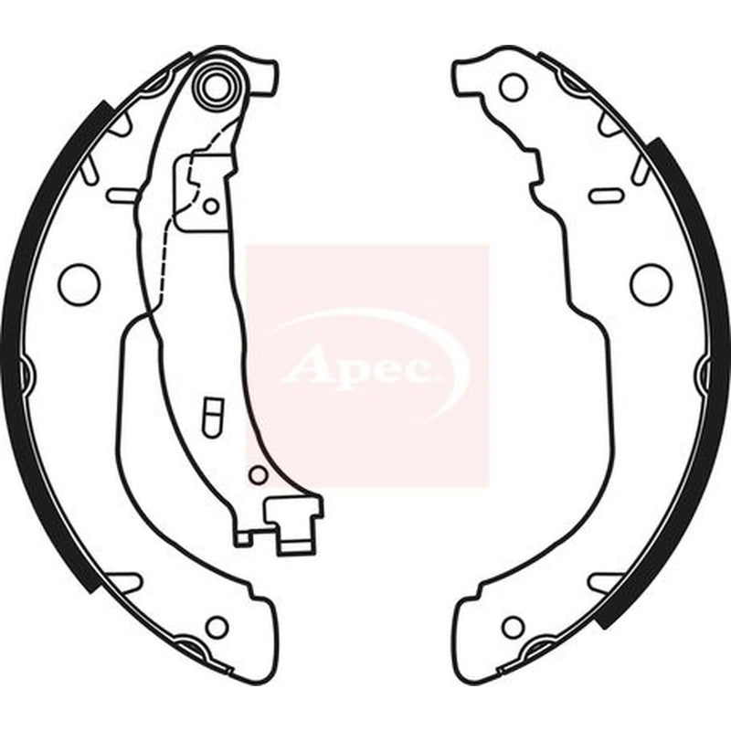 Apec Brake Shoe Set Axle Kit SHU711