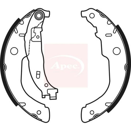Apec Brake Shoe Set Axle Kit SHU711