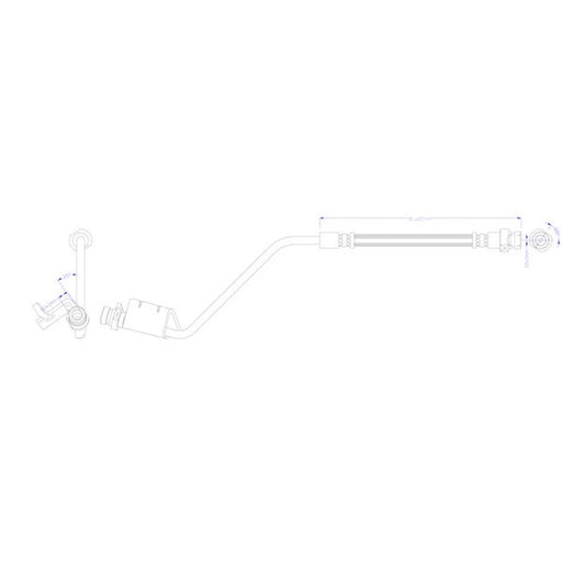 Juratek Brake Hydraulic Hose Line inner JBH1551R