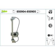 Valeo Electric Window Regulator Lifter Left Rear 850904