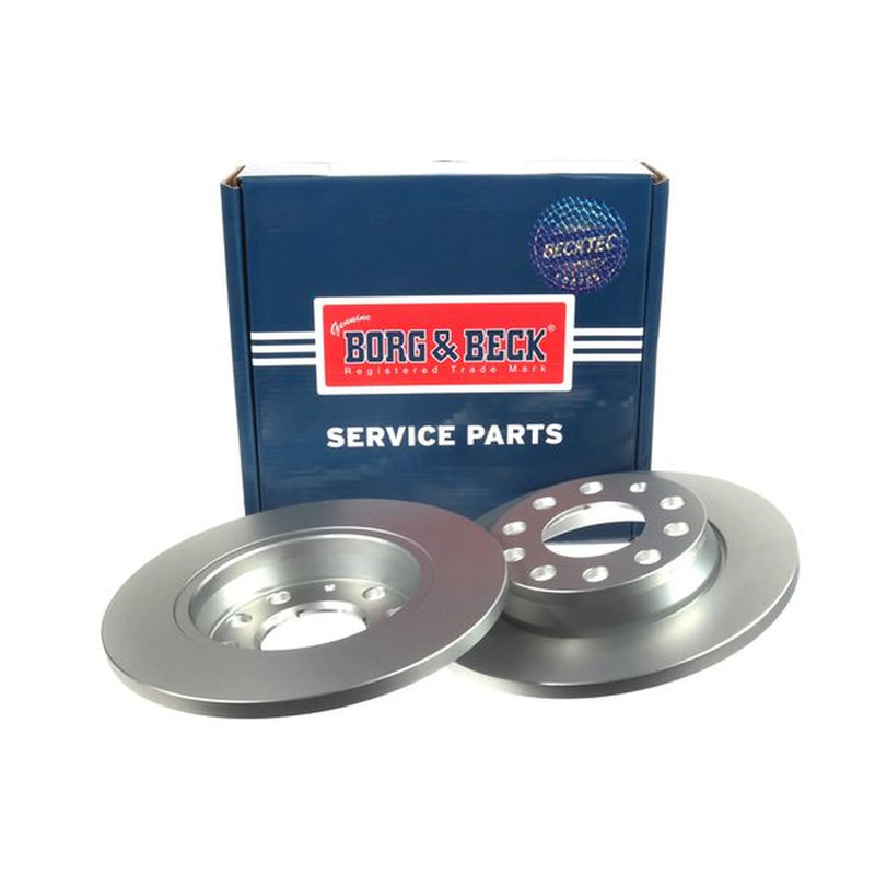 Borg & Beck 2 x Solid Rear Brake Discs BBD4284-x2
