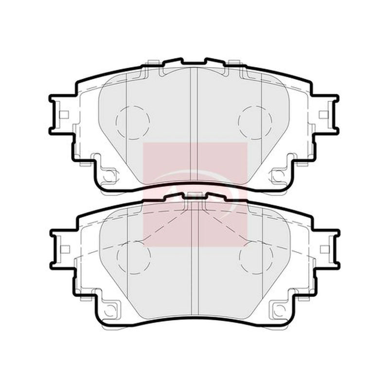 Apec Rear Brake Pad Set PAD2308