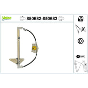 Valeo Electric Window Regulator Lifter Right Front 850683