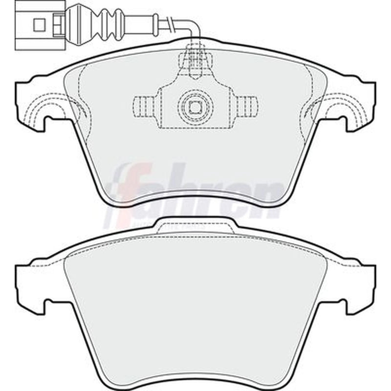 Fahren Front Brake Pad Set fits VW Touareg 2003-2010 2.5