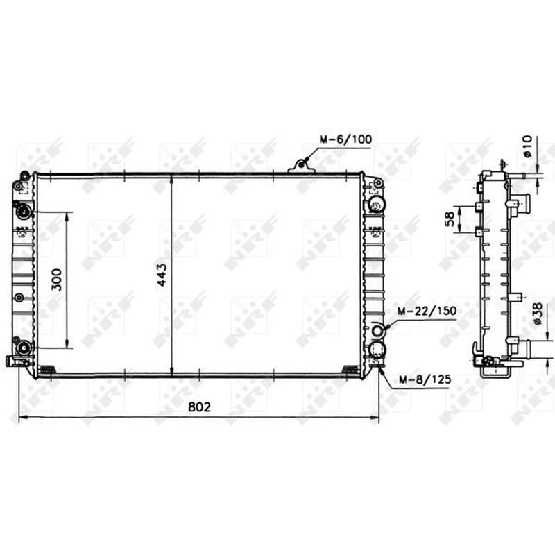 NRF Engine Radiator 51587