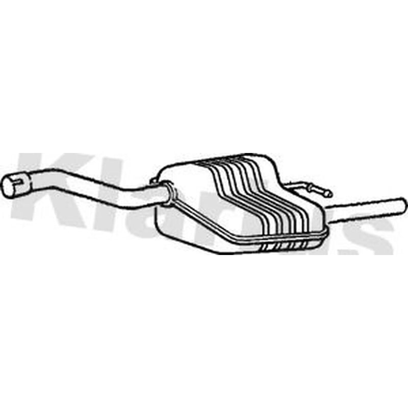 Klarius Box With Tail Pipe Rear FE702C