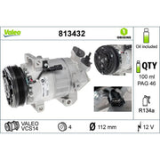 Valeo Air Conditioning Compressor 813432