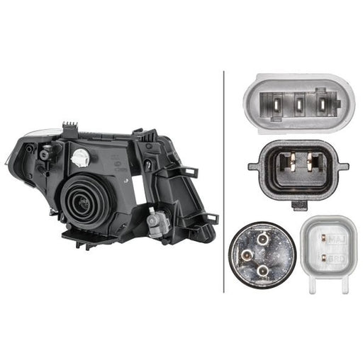 Hella Headlight Headlamp H4 Left 1EE 238 055-011