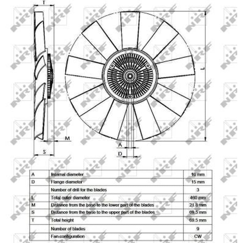NRF Radiator Fan Clutch 49541