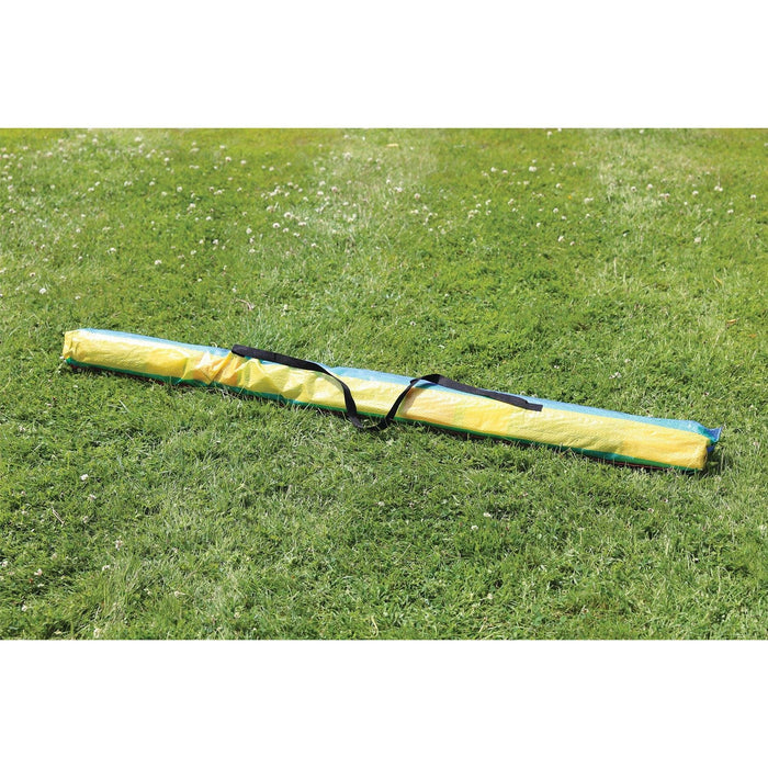 8 Pole Multicoloured Polythene Windbreak 1446 - Quest - Van Life Living